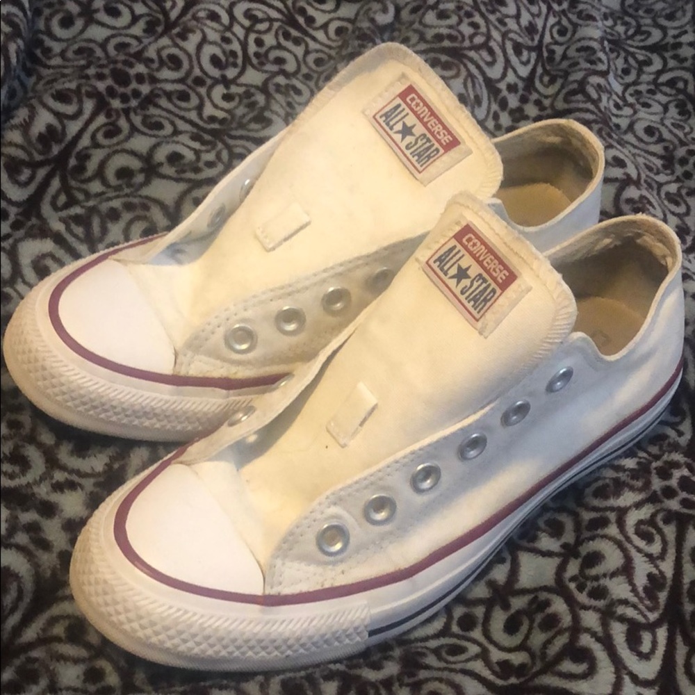 low top white converse